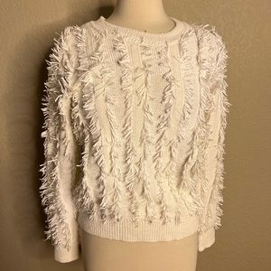 Banana republic white sweater size s